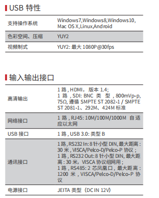 同三维TS302HS-12K12倍4K SDI超高清摄像机