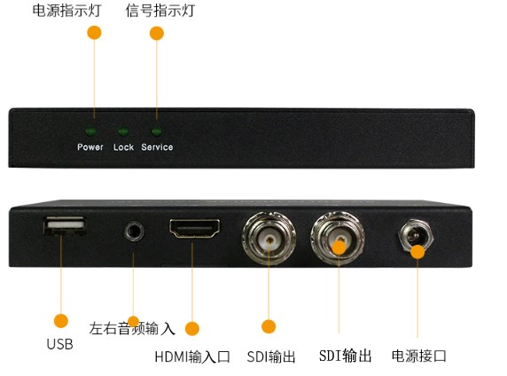 T703-4K HDMI转6G-SDI 4K转换器接口