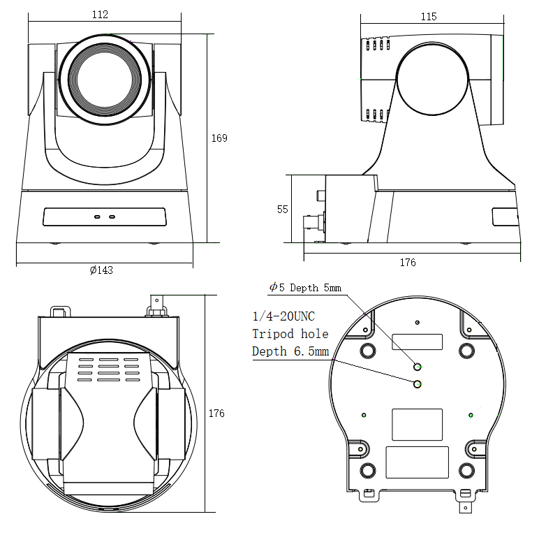 同三维TS580信息通讯类5~30倍光学变焦HDMI/SDI高清摄像机