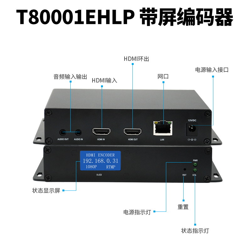 同三维T80001EHLP高清HDMI编码器（带显示屏）