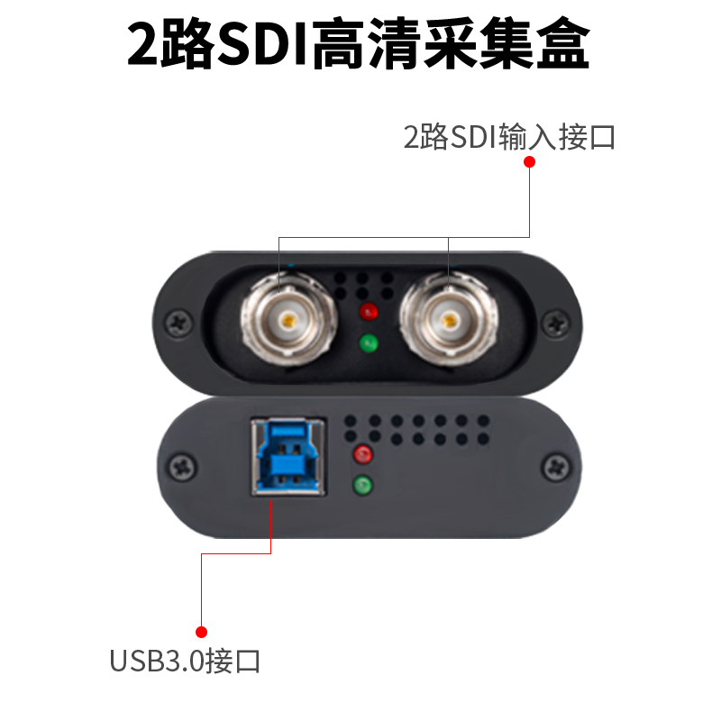 同三维TX600US2双路USB3.0免驱高清SDI采集盒