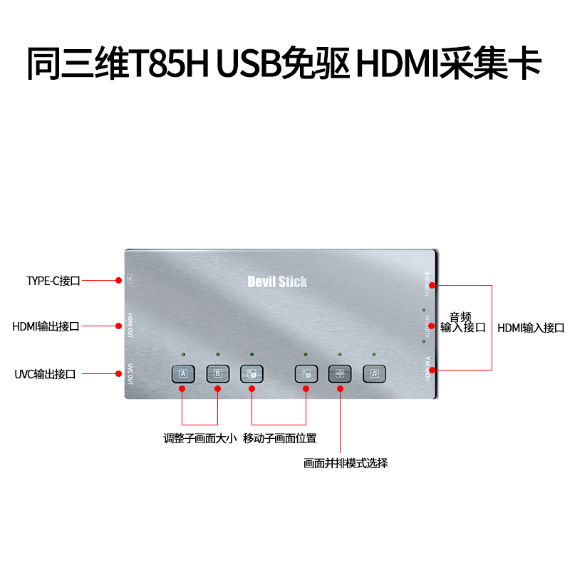 同三维T85H手机USB采集盒