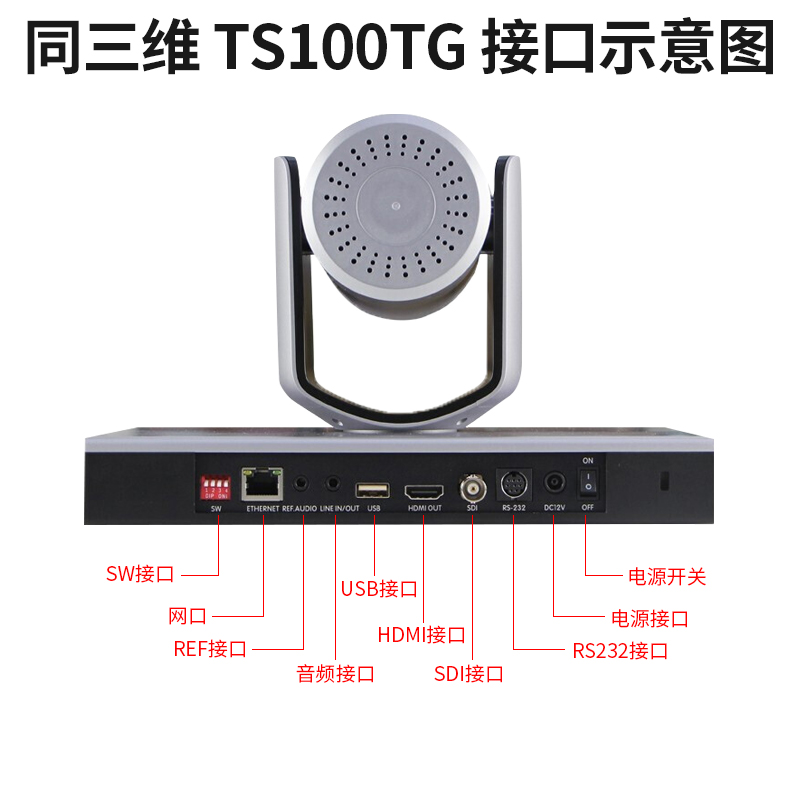 同三维TS100TG专业智能语音跟踪摄像机