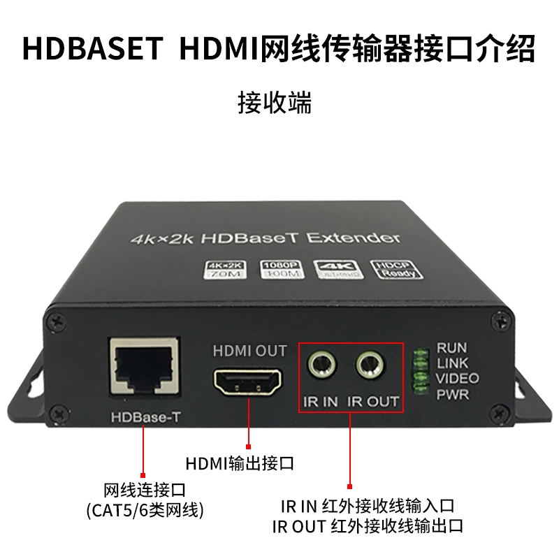 同三维T802H-100K单网线HDMI无压缩HDBaseT延长器