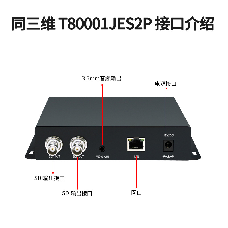 同三维T80001JES2P高清SDI解码器